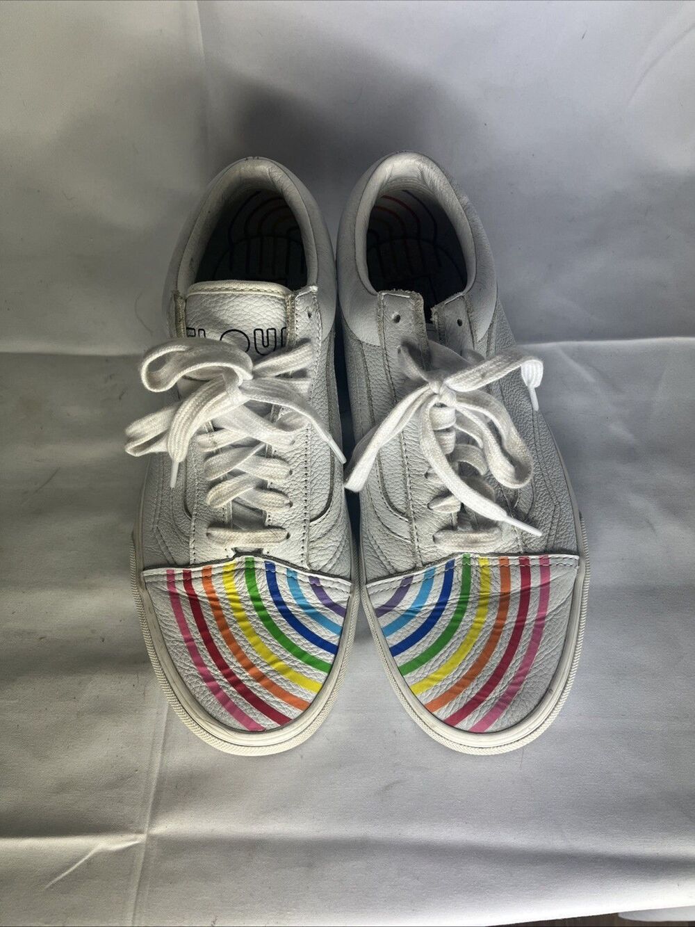 VANS UA Old Skool Flour Shop Rainbow Pride Leather Men 9.5 / Women 11 Unisex